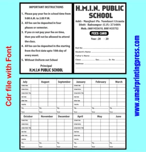 Best School Fee Card Design Ideas for 2025