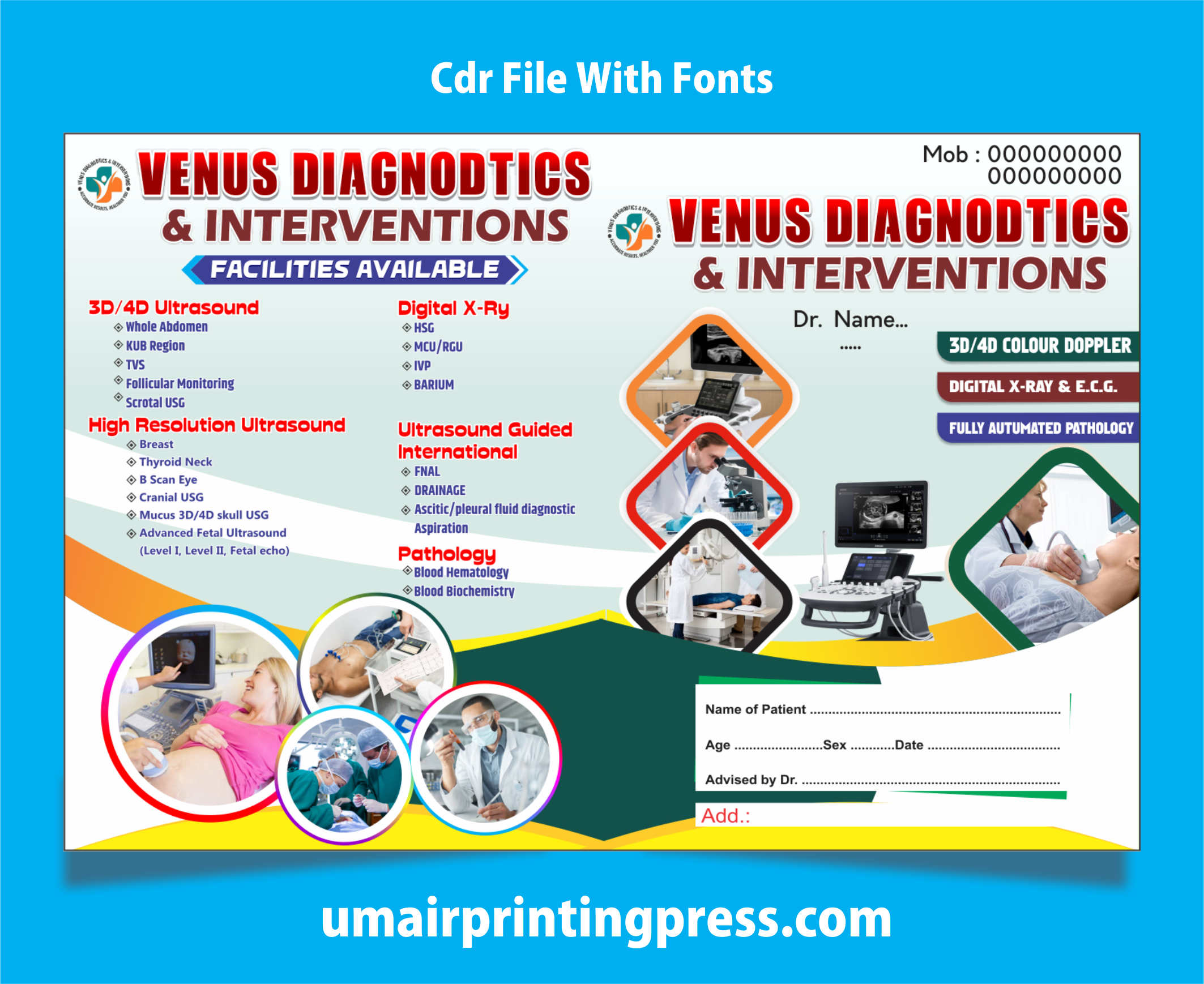 File Folder Design Create Custom Doctor Folders - umairprintingpress.com