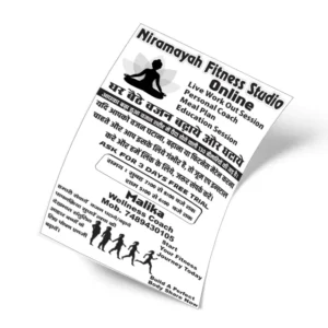 Weight Loss Fitness Handbill Design-Umair Printing Press